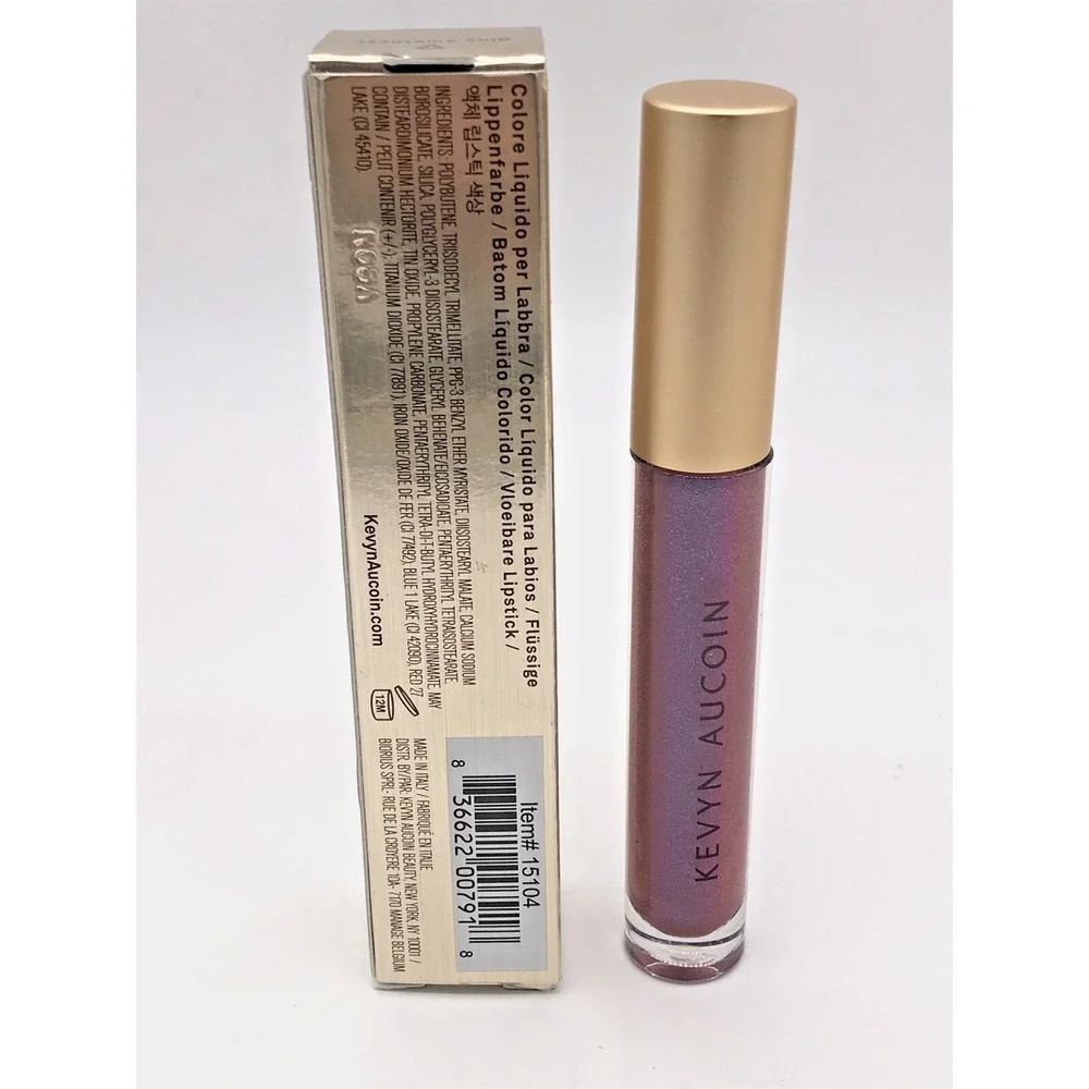 KEVYN AUCOIN The Molten Lip‎ Color Gloss Blue Amethyst 0.14oz Full Size New